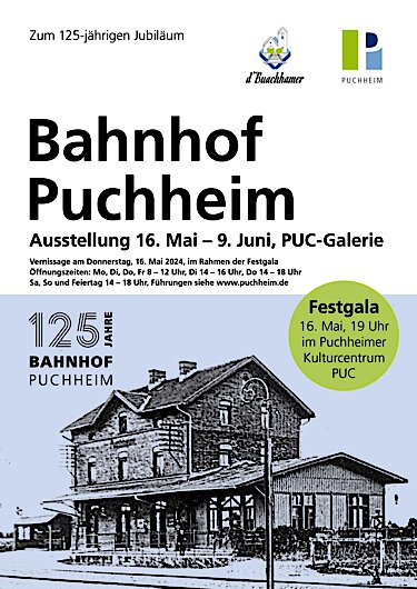 Plakat zur Ausstellung in der PUC-Galerie. 